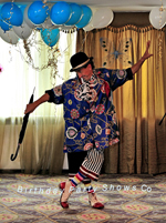 Клоун-жонглер на детском празднике